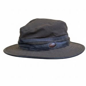 Dubarry “Butler” Brimmed Rain Hat In Olive Green Size XL